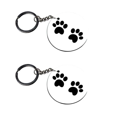 Crafty Worth | panda keychains cute | keychain 30 pcs customized keychain with photo Printed Wooden Keychain| Circle Shape Set of 2 keyrings 2×2 inch