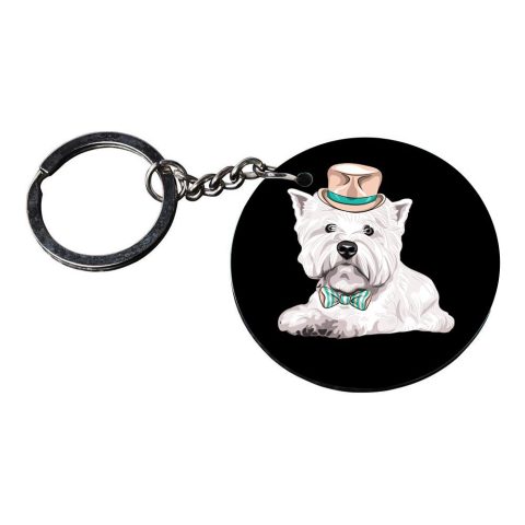 Crafty Worth | pug dog keychain | keychain for lovers heart gift Printed Wooden Keychains | Circle Shape Set of 2 keyrings 2×2 inch - alternate view