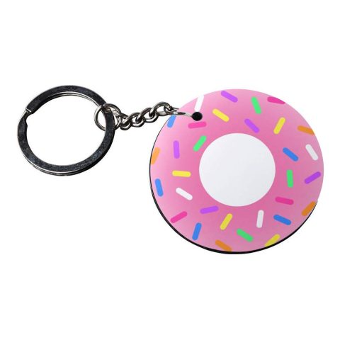 Crafty Worth | key chain design | keychain for dad customized keychain with photo Printed Wooden Keychain| Circle Shape Set of 2 keyrings 2×2 inch - alternate view