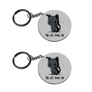 | dog keychain cute | keychain for mom customized keychain with photo Printed Wooden Keychain| Circle Shape Set of 2 keyrings