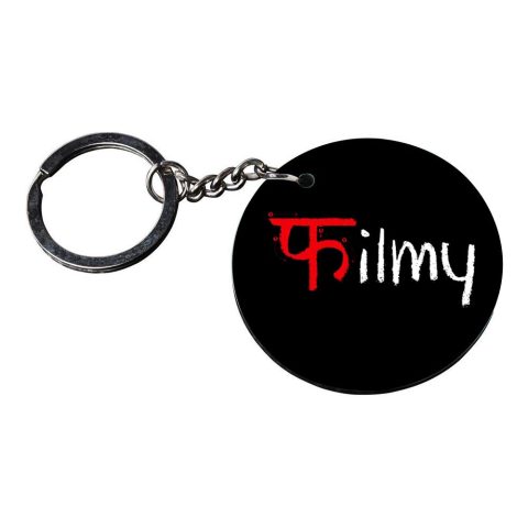 Crafty Worth | funny quote keychain | l keychain for girls customized keychain with photo Printed Wooden Keychain| Circle Shape Set of 2 keyrings 2×2 inch - alternate view