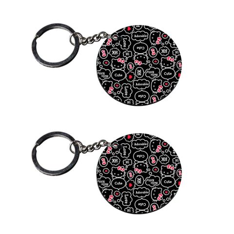Crafty Worth | love keychain | keychain for girls customized keychain with photo Printed Wooden Keychain| Circle Shape Set of 2 keyrings 2×2 inch