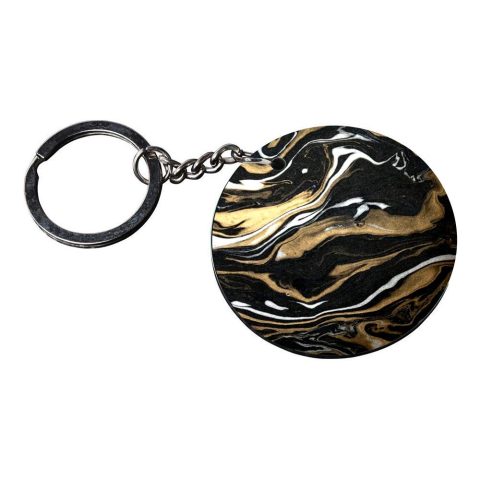 Crafty Worth | marble texture | keychain for bike fzs customized keychain with photo Printed Wooden Keychain| Circle Shape Set of 2 keyrings 2×2 inch - alternate view