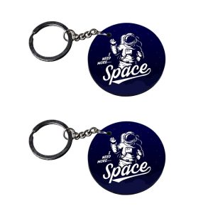 | astronaut keychain | keychain hanger for wall with decor customized keychain with photo Printed Wooden Keychain| Circle Sha