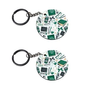 | keychain with texture | a keychain for girls customized keychain with photo Printed Wooden Keychain| Circle Shape Set of 2 
