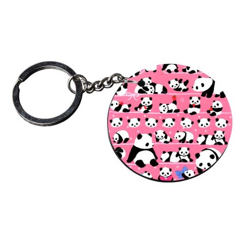 Crafty Worth | hand keychain for boys | keychain 50 customized keychain with photo Printed Wooden Keychain| Circle Shape Set of 2 keyrings 2×2 inch - alternate view