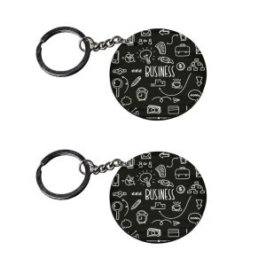 Crafty Worth letter T school keychain set of 2