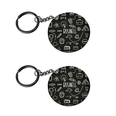 Crafty Worth | back to school keychain | t keychain customized keychain with photo Printed Wooden Keychain| Circle Shape Set of 2 keyrings 2×2 inch