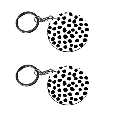 Crafty Worth | black and white | keychain game of thrones customized keychain with photo Printed Wooden Keychain| Circle Shape Set of 2 keyrings 2×2 inch