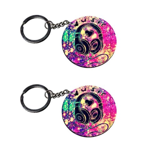 Crafty Worth | magic keychain colour changing | keychain naruto customized keychain with photo Printed Wooden Keychain| Circle Shape Set of 2 keyrings 2×2 inch