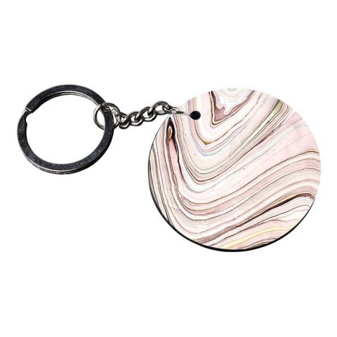 Crafty Worth | marble texture | keychain for 10 rupees customized keychain with photo Printed Wooden Keychain| Circle Shape Set of 2 keyrings 2×2 inch - alternate view