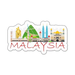 Crafty Worth Malaysia theme souvenir wooden fridge magnet