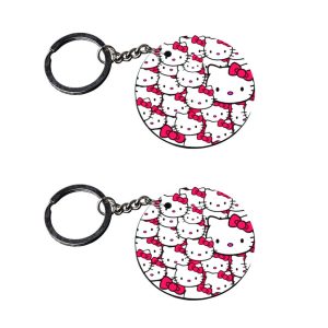 Crafty Worth cute cat photo keychain for boyfriend set of 2