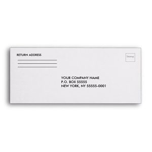 Crafty Worth white cheque size envelopes pack of 50