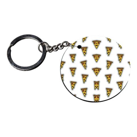 Crafty Worth | texture keychain | keychain for 50 rupees customized keychain with photo Printed Wooden Keychain| Circle Shape Set of 2 keyrings 2×2 inch - alternate view