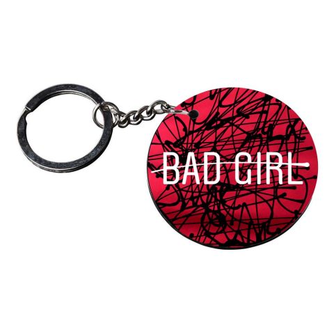 Crafty Worth | keychain for girls | l keychains for girls stylish customized keychain with photo Printed Wooden Keychain| Circle Shape Set of 2 keyrings 2×2 inch - alternate view