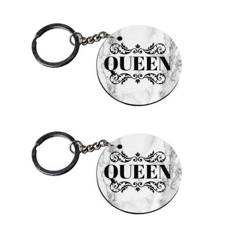 Crafty Worth | a keychain for girls | keychain lighter for cigarette customized keychain with photo Printed Wooden Keychain| Circle Shape Set of 2 keyrings 2×2 inch