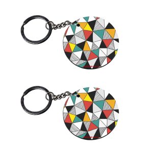| texture keychain | keychain under 100 customized keychain with photo Printed Wooden Keychain| Circle Shape Set of 2 keyring