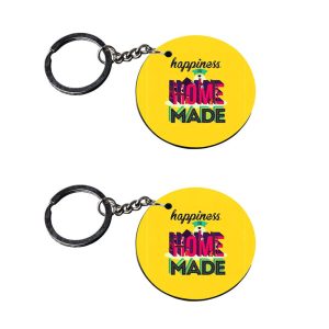 | keychain for home | keychain for home key customized keychain with photo Printed Wooden Keychain| Circle Shape Set of 2 key
