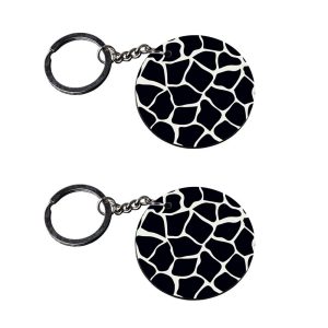 | black and white keychain | keychain keychain girls customized keychain with photo Printed Wooden Keychain| Circle Shape Set