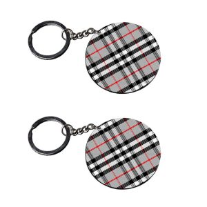 CraftyWorth | cloth keychain | keychain god customized keychain with photo Printed Wooden Keychain| Circle Shape Set of 2 keyrings 2x2 inch