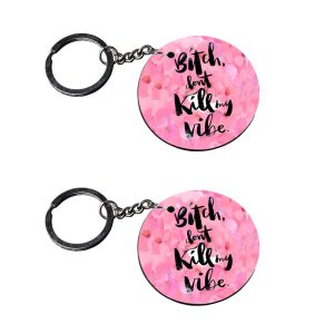 | keychain for girlfriend | keychain chain customized keychain with photo Printed Wooden Keychain| Circle Shape Set of 2 keyr