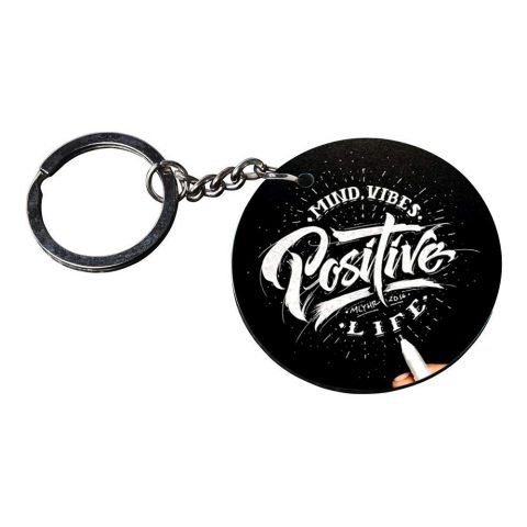 Crafty Worth | motivational quote keychain | keychain for 3 customized keychain with photo Printed Wooden Keychain| Circle Shape Set of 2 keyrings 2×2 inch - alternate view