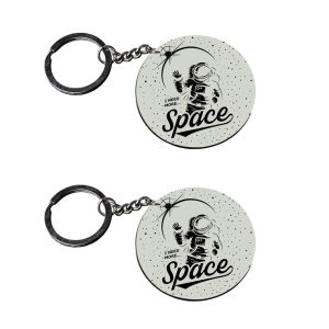 | astronaut keychain | keychain ironman customized keychain with photo Printed Wooden Keychain| Circle Shape Set of 2 keyring