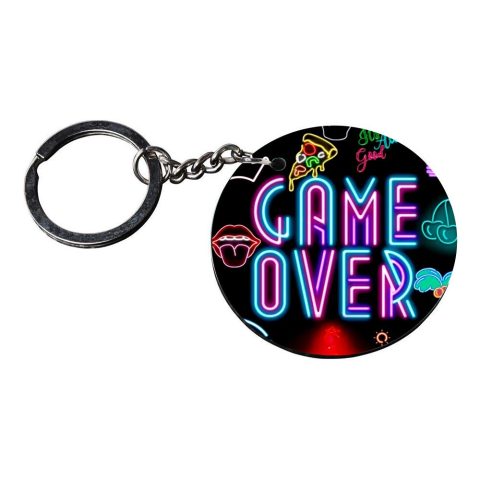 Crafty Worth | funny keychain | keychain xuv customized keychain with photo Printed Wooden Keychain| Circle Shape Set of 2 keyrings 2×2 inch - alternate view