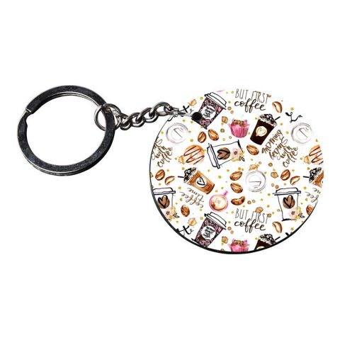Crafty Worth | back to school keychain | r keychain for boys customized keychain with photo Printed Wooden Keychain| Circle Shape Set of 2 keyrings 2×2 inch - alternate view