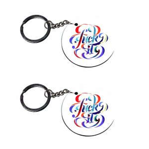 | quote keychain | keychain for girls cute customized keychain with photo Printed Wooden Keychain| Circle Shape Set of 2 keyr