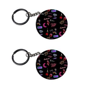 | key chain for girls cute under 50 | keychain unicorn customized keychain with photo Printed Wooden Keychain| Circle Shape S
