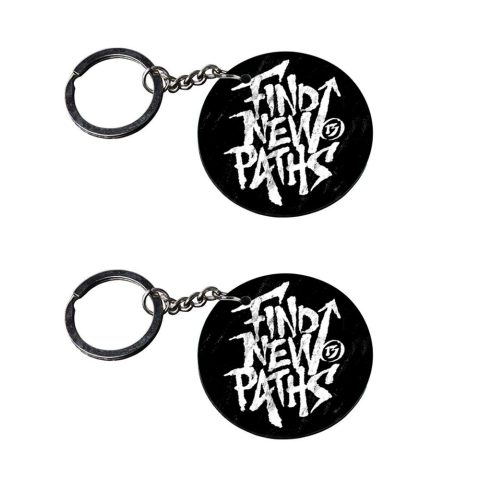 Crafty Worth | motivational keychain | keychain for 3 best friend customized keychain with photo Printed Wooden Keychain| Circle Shape Set of 2 keyrings 2×2 inch