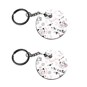 | c keychains for girls | s keychains for girls customized keychain with photo Printed Wooden Keychain| Circle Shape Set of 2