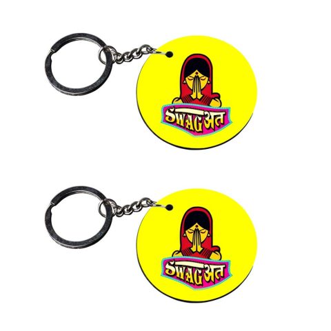 Crafty Worth | keychain for house keys | keychain for husband customized keychain with photo Printed Wooden Keychain| Circle Shape Set of 2 keyrings 2×2 inch