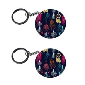 | feather keychain | a keychain for boys customized keychain with photo Printed Wooden Keychain| Circle Shape Set of 2 keyrin