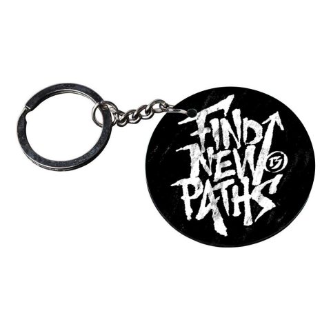 Crafty Worth | motivational keychain | keychain for 3 best friend customized keychain with photo Printed Wooden Keychain| Circle Shape Set of 2 keyrings 2×2 inch - alternate view