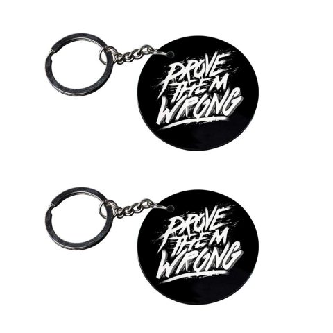 Crafty Worth | motivational quote keychain | keychain for friends forever customized keychain with photo Printed Wooden Keychain| Circle Shape Set of 2 keyrings 2×2 inch