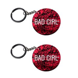 | keychain for girls | l keychains for girls stylish customized keychain with photo Printed Wooden Keychain| Circle Shape Set