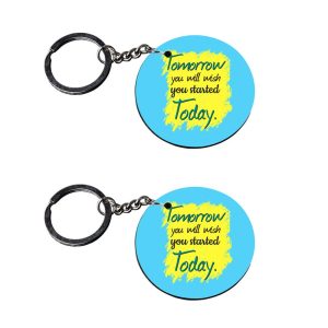 | quotes keychain | keychain for 200 customized keychain with photo Printed Wooden Keychain| Circle Shape Set of 2 keyrings 2