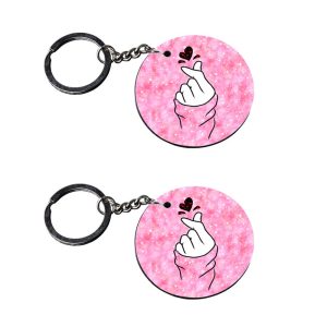 | snap it | j keychain for girls customized keychain with photo Printed Wooden Keychain| Circle Shape Set of 2 keyrings 2x2 i