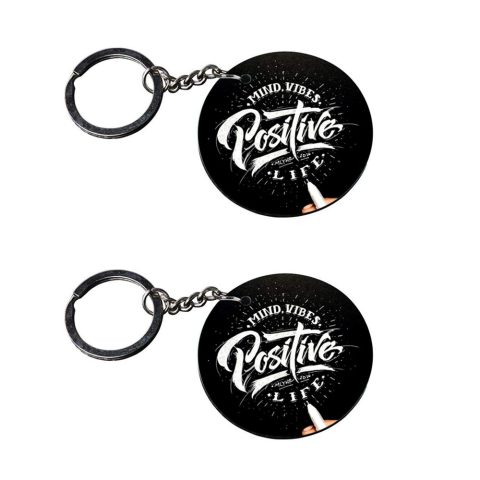 Crafty Worth | motivational quote keychain | keychain for 3 customized keychain with photo Printed Wooden Keychain| Circle Shape Set of 2 keyrings 2×2 inch