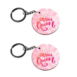 | queen key chains | keychain customized keychain with photo Printed Wooden Keychain| Circle Shape Set of 2 keyrings 2x2 inch