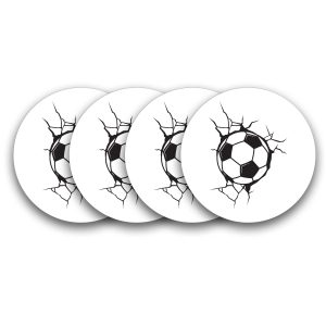 Crafty Worth cute wooden coaster set of 4