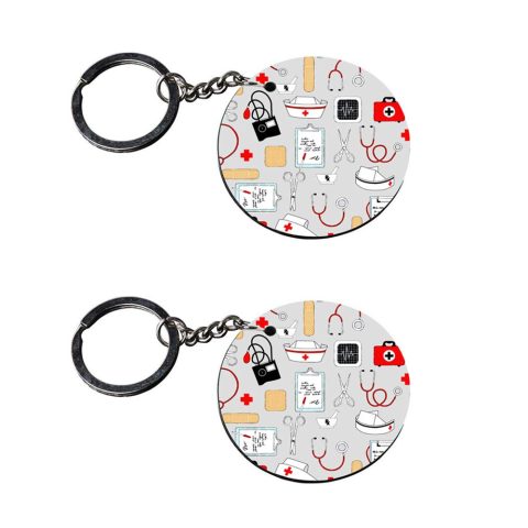 Crafty Worth | back to school keychain | r keychain customized keychain with photo Printed Wooden Keychain| Circle Shape Set of 2 keyrings 2×2 inch