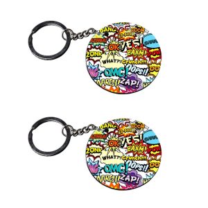 | typography keychain | boy keychain 5 and 8 year customized keychain with photo Printed Wooden Keychain| Circle Shape Set of