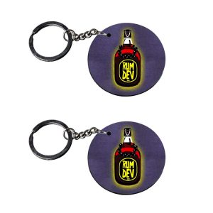 | funny keychain | keychain for bike customized keychain with photo Printed Wooden Keychain| Circle Shape Set of 2 keyrings 2