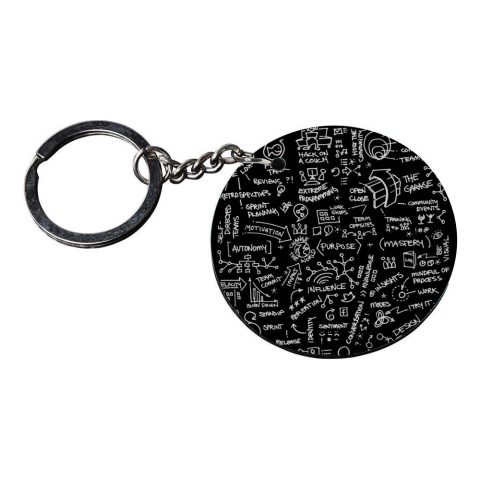 Crafty Worth | texture keychain | keychain keychain steel customized keychain with photo Printed Wooden Keychain| Circle Shape Set of 2 keyrings 2×2 inch - alternate view