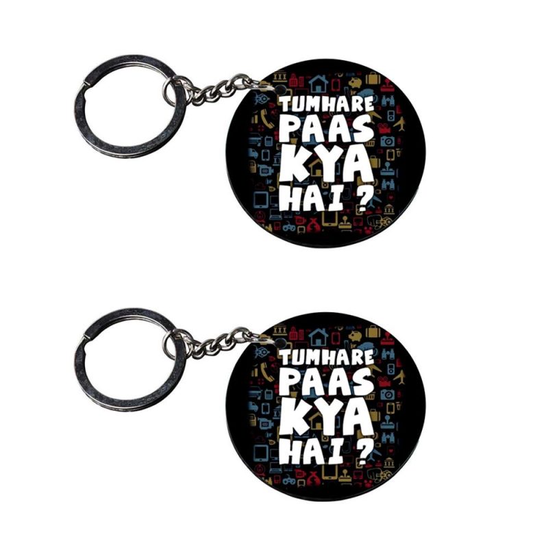 Tumhare Paas Kya Hai Quote Keychain