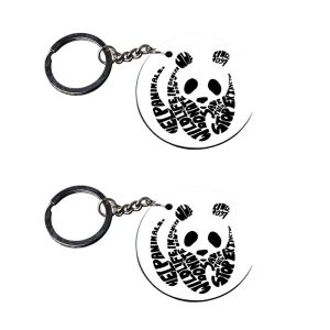 | panda keychain for girls | 6 speed manual keychain customized keychain with photo Printed Wooden Keychain| Circle Shape Set